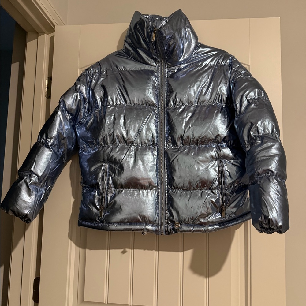 Metallic Puffer Jacket - Picture 2 of 7